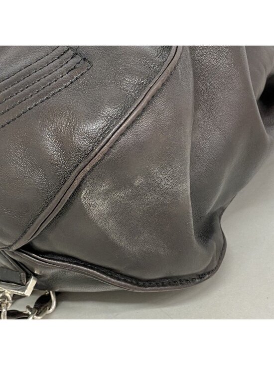 Chanel Backpack Lambskin Black Silver main image 7